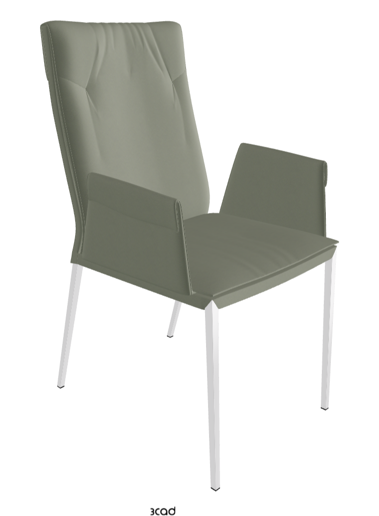 Cattelan Italia Isabel ML High-Back Dining Armchair – Soft Leather