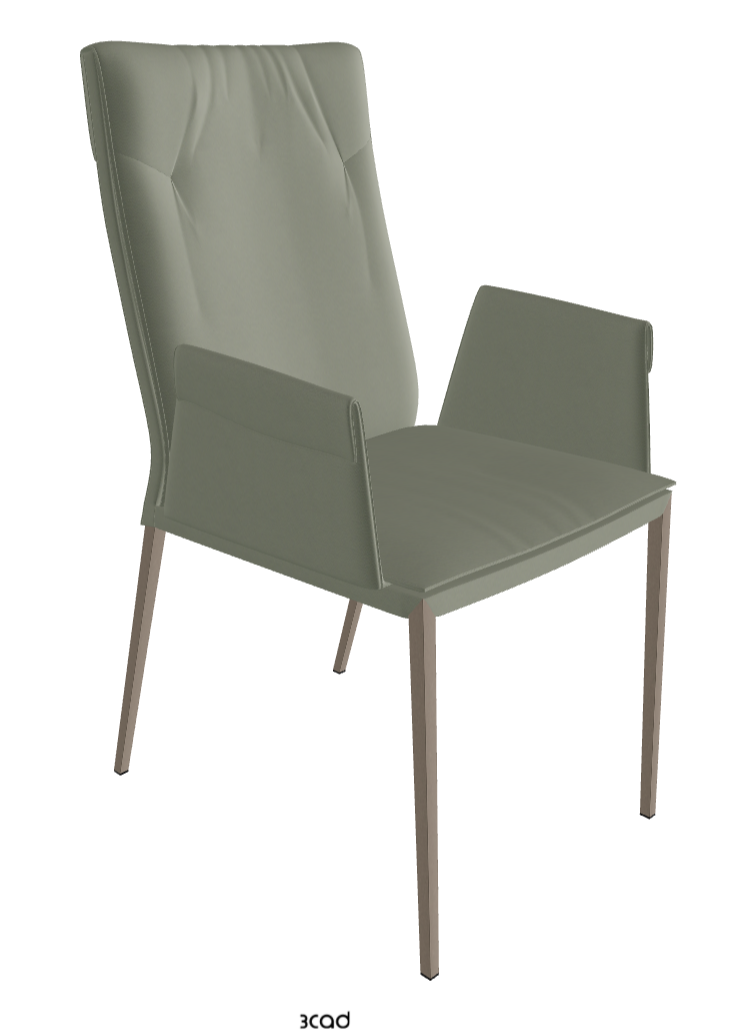 Cattelan Italia Isabel ML High-Back Dining Armchair – Soft Leather
