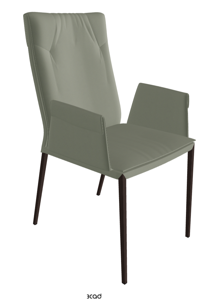 Cattelan Italia Isabel ML High-Back Dining Armchair – Soft Leather