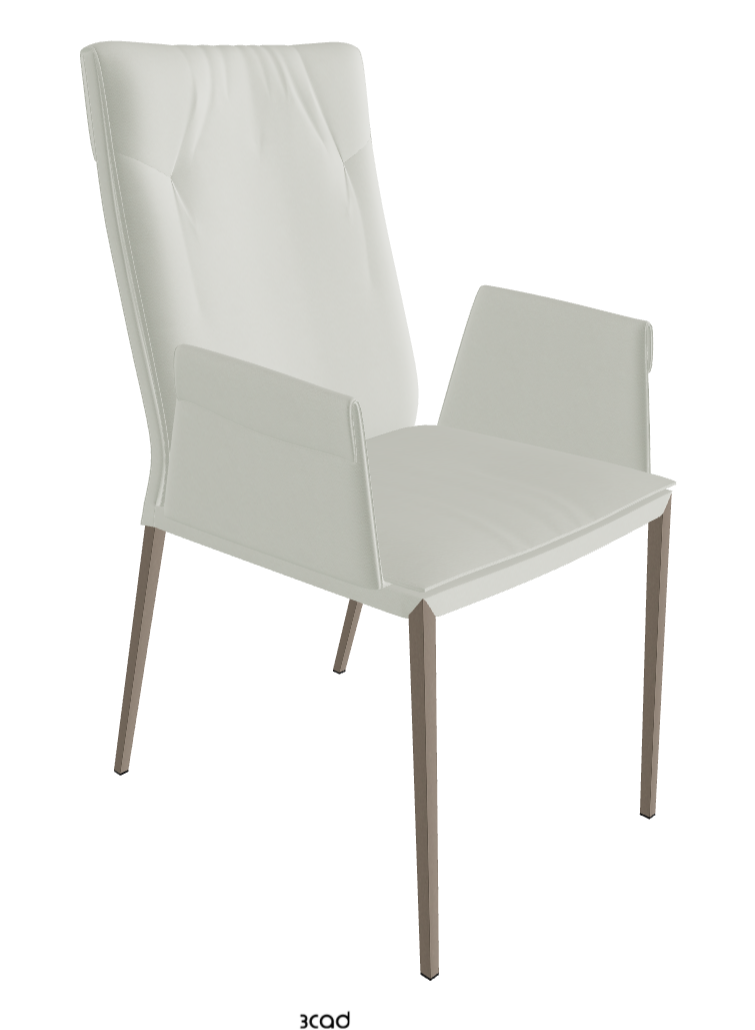 Cattelan Italia Isabel ML High-Back Dining Armchair – Soft Leather