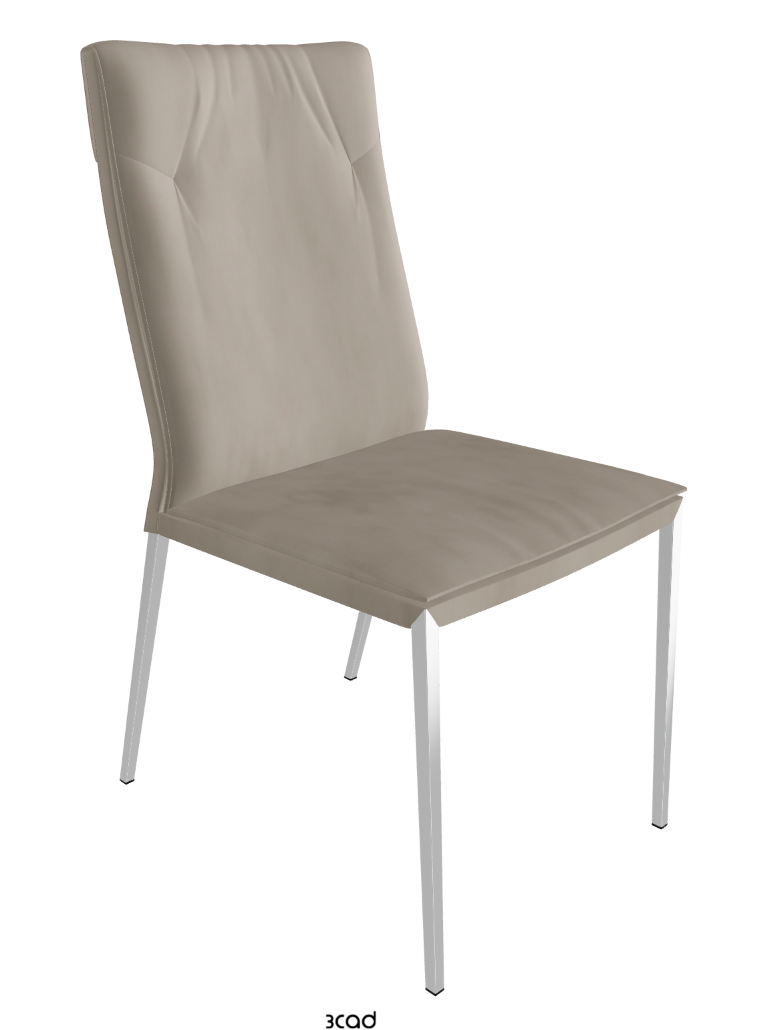 Isabel ML High-Back Dining Chair_Black Chrome_Micro Nubuk-_Shadow