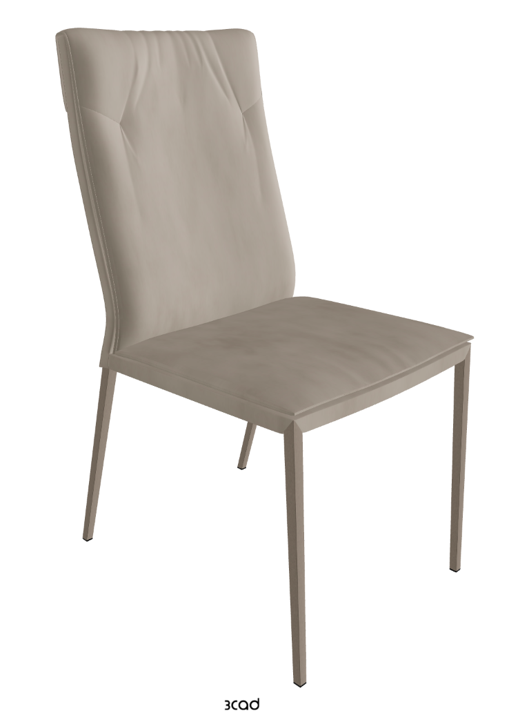 Isabel ML High-Back Dining Chair_Titanium Embossed_Micro Nubuk_Shadow