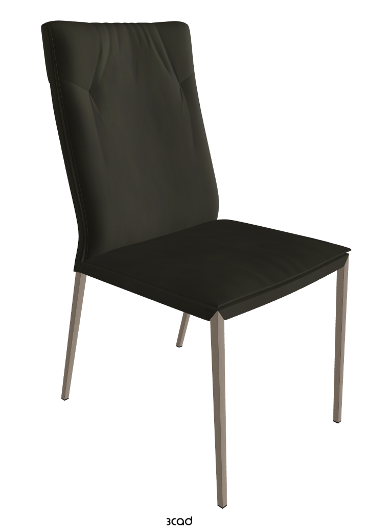 Isabel ML High-Back Dining Chair_Titanium Embossed_Micro Nubuk_Musk