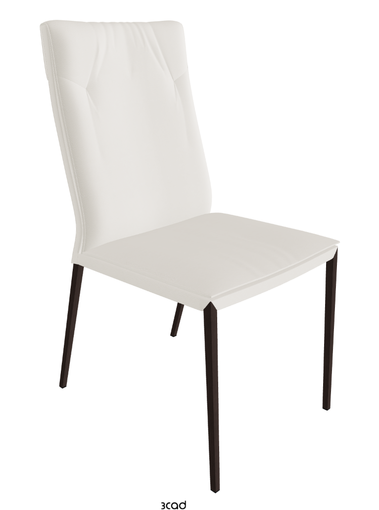 Isabel ML High-Back Dining Chair_Bronze Embossed_Synthetic Leather_Lino