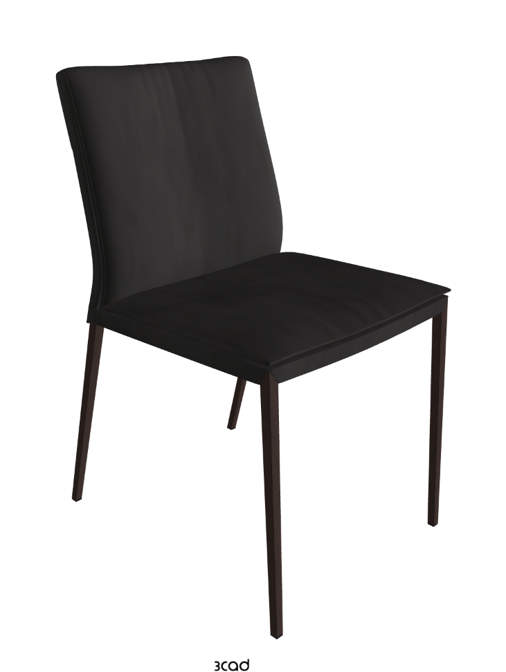 Isabel ML Dining Chair_Bronze Embossed_Micro Nubuk_Charcoal