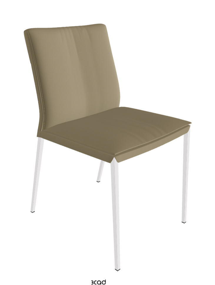 Isabel ML Dining Chair_Pearl Embossed_Synthetic Leather_Tortora