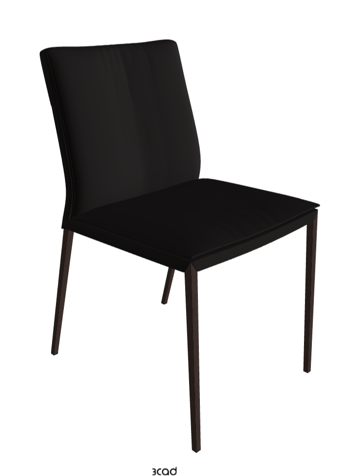 Isabel ML Dining Chair_Bronze Embossed_Synthetic Leather_Moka