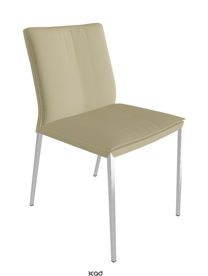 Isabel ML Dining Chair_Black Chrome_Synthetic Leather-_Canapa
