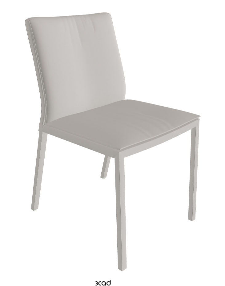 Isabel Standard Back Dining Chair_Soft Leather_Dakota