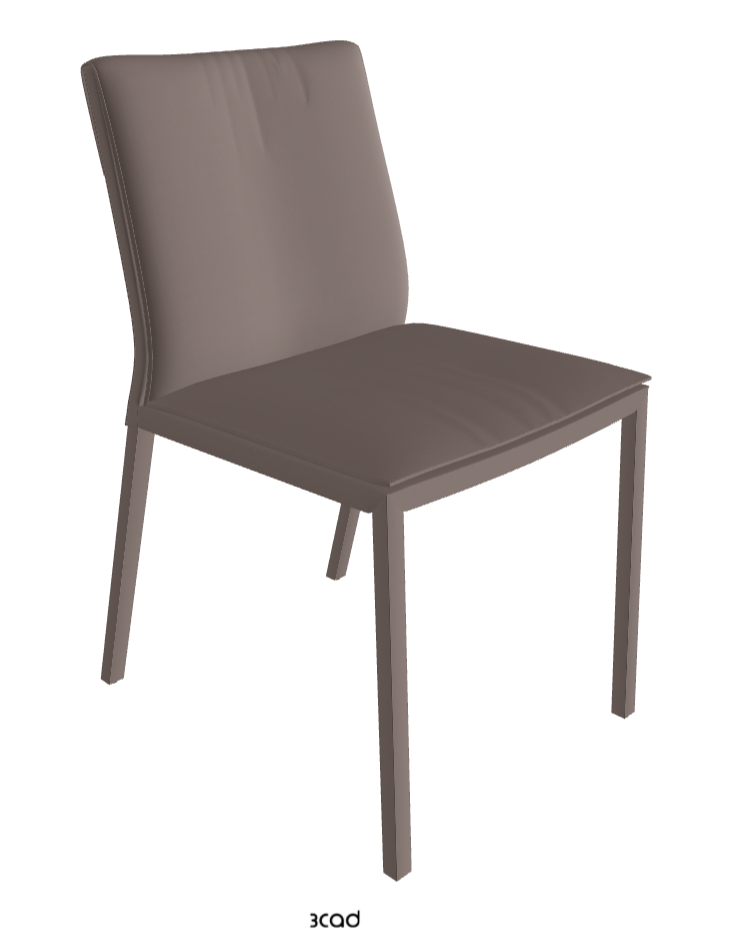 Isabel Standard Back Dining Chair_Soft Leather_Castoro