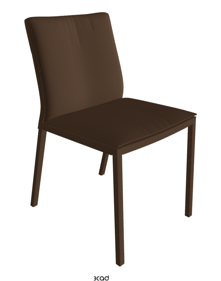 Isabel Standard Back Dining Chair_Soft Leather_Biscotto