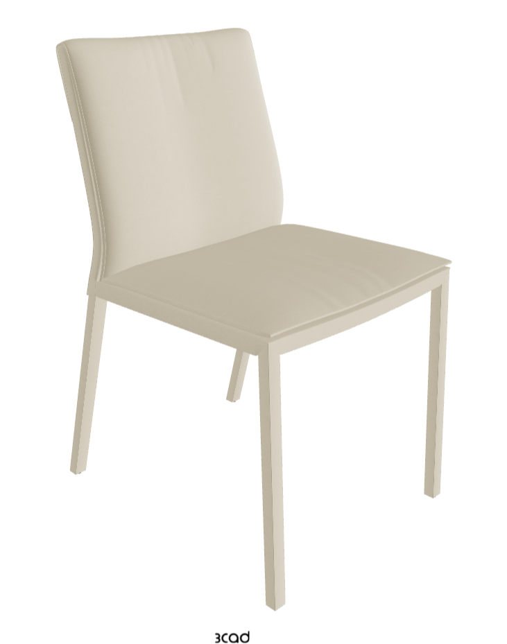 Isabel Standard Back Dining Chair_Synthetic Leather_Oyster
