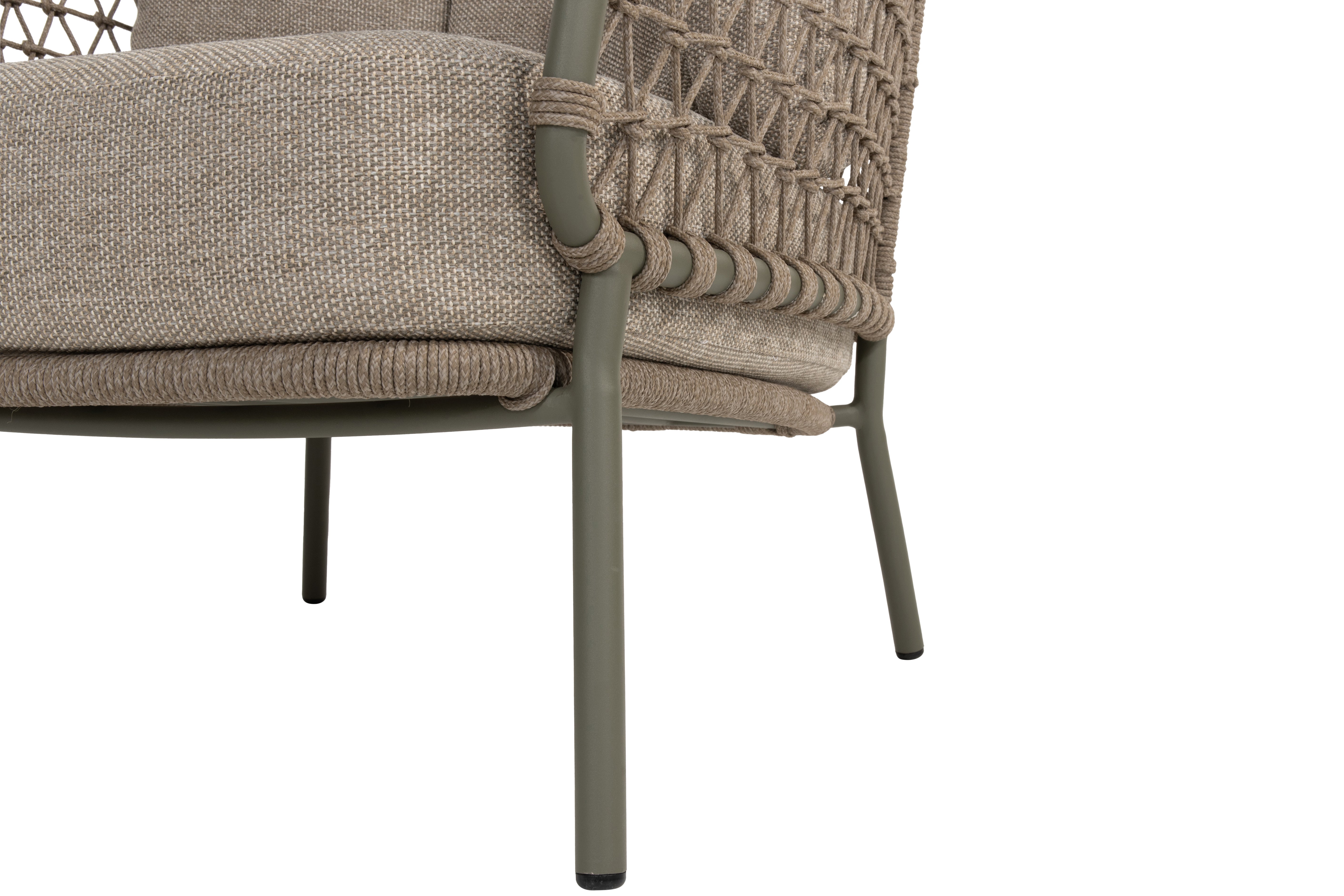 4 Season Outdoor Jura Living Chair Olive With 2 Cushions