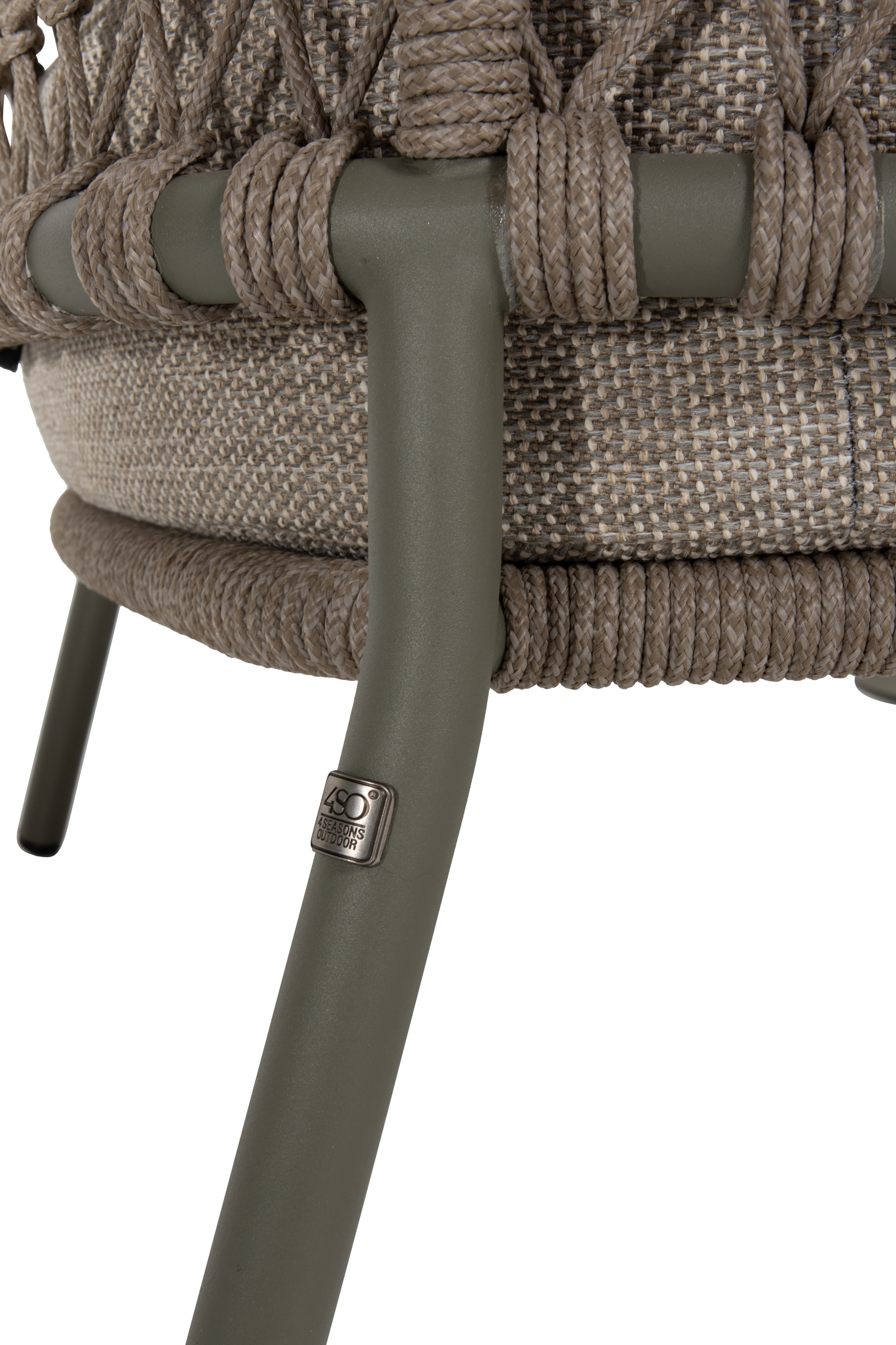 4 Season Outdoor Jura Living Chair Olive With 2 Cushions