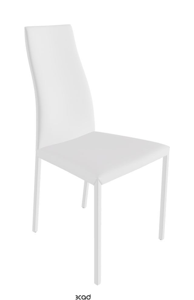 Kay Dining Chair_Soft Leather_Bianco