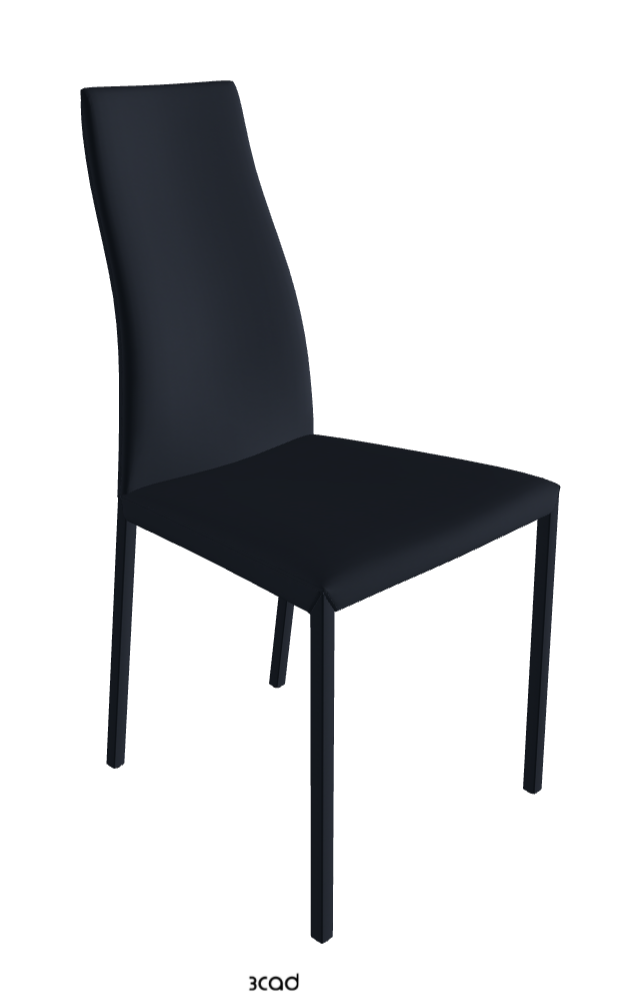 Kay Dining Chair_Synthetic Leather_Navy