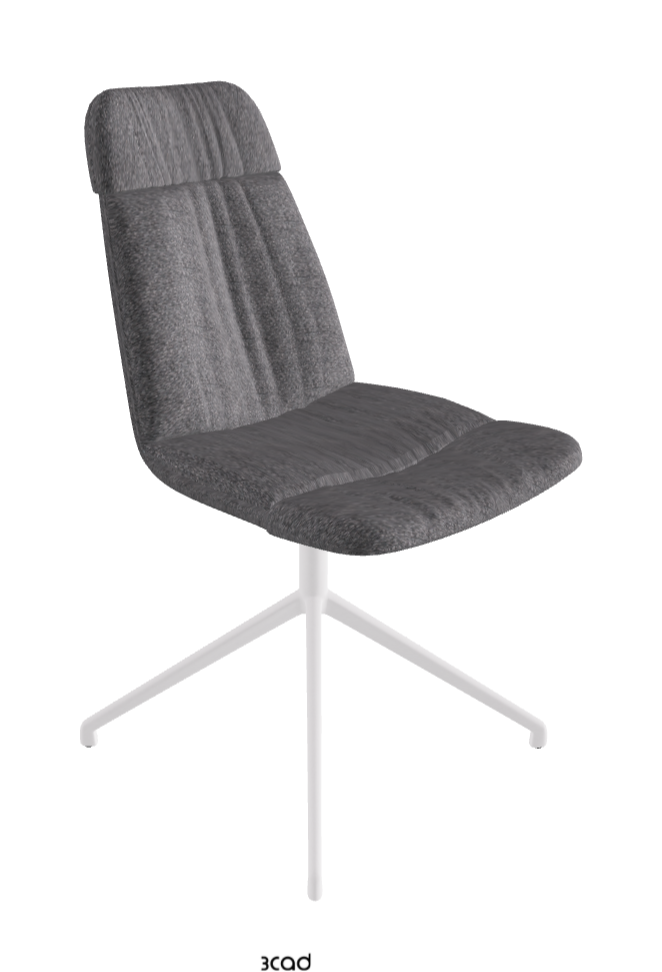 Kelly Swivel Dining Chair_Pearl Embossed_Fabric:_B244