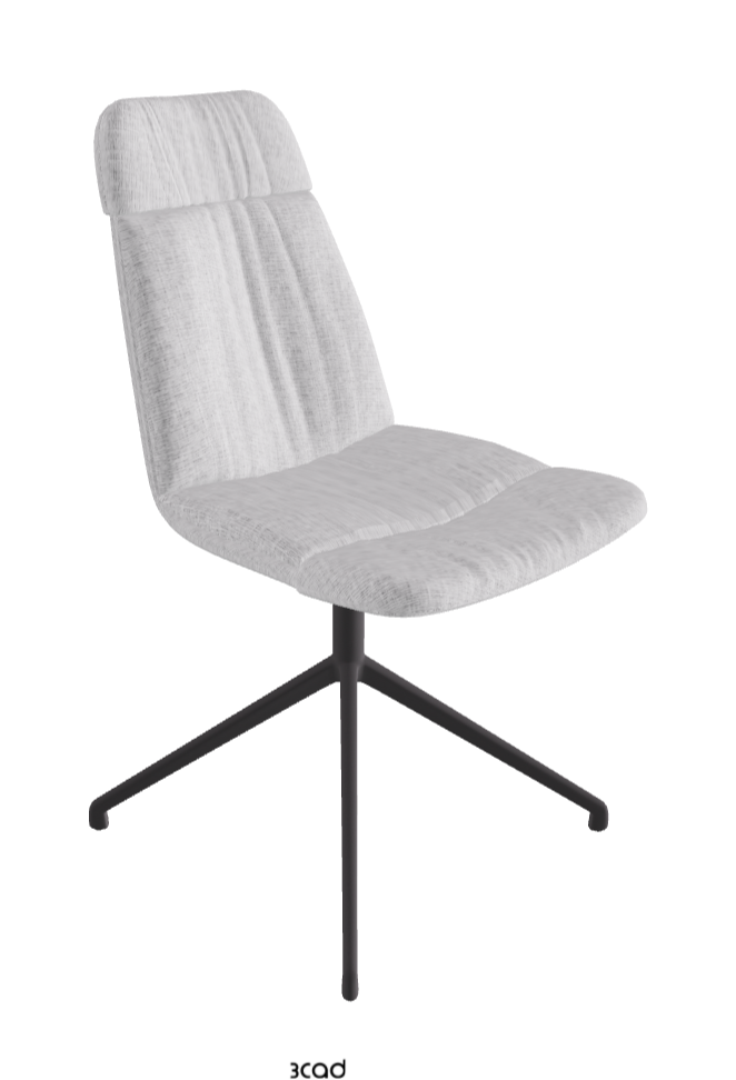 Kelly Swivel Dining Chair_Graphite Embossed_Fabric:_B811