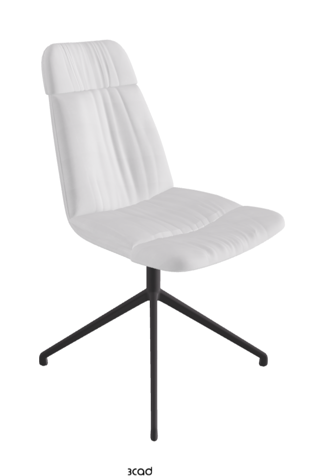 Kelly Swivel Dining Chair_Graphite Embossed_Fabric:_B921