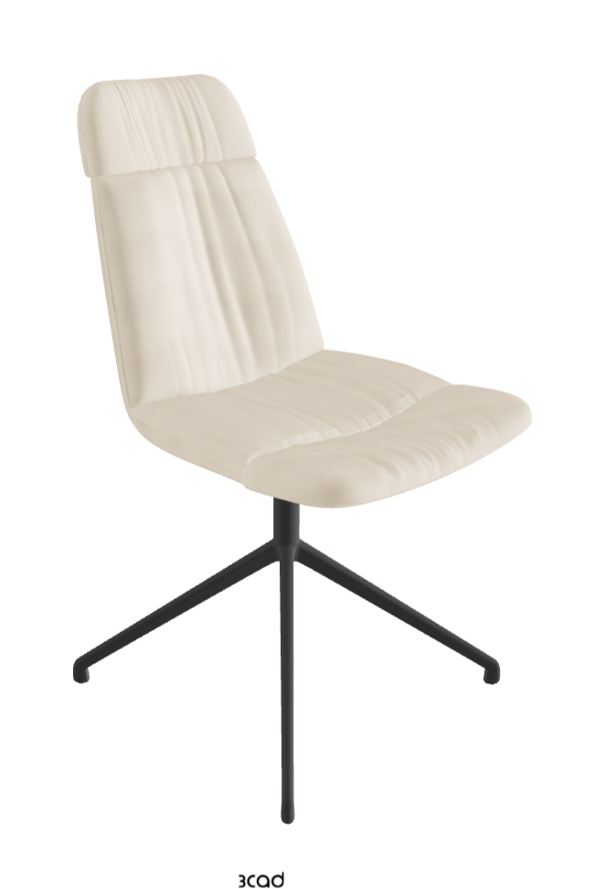 Kelly Swivel Dining Chair_Graphite Embossed_Fabric:_B922