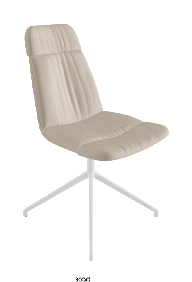 Kelly Swivel Dining Chair_Pearl Embossed_Fabric:_B926
