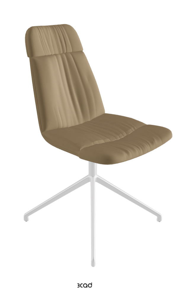 Cattelan Italia Kelly Swivel Dining Chair – Soft Leather & Glove Soft Leather