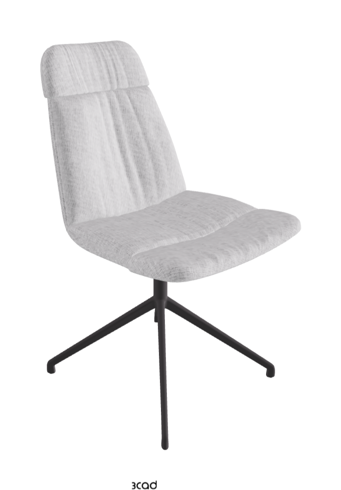 Kelly XL Swivel Dining Chair_Graphite Embossed_Fabric:_B811