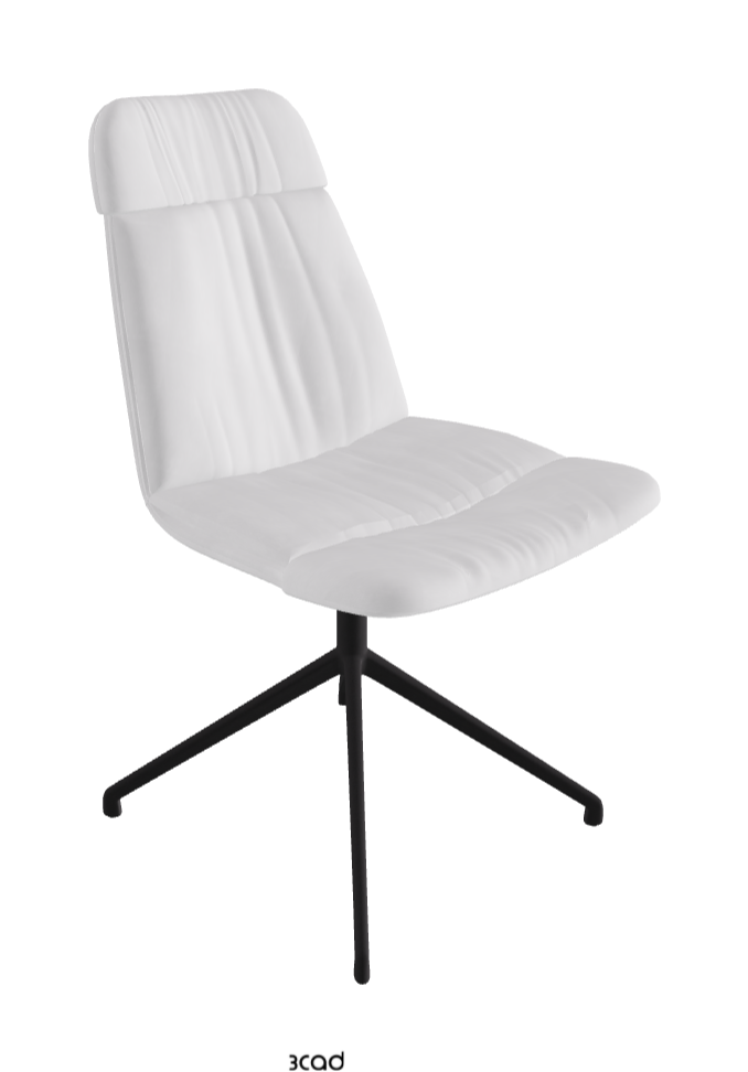 Kelly XL Swivel Dining Chair_Black Embossed_Fabric:_B921