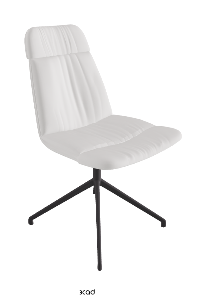 Kelly XL Swivel Dining Chair_Graphite Embossed_Soft Leather:_Canova