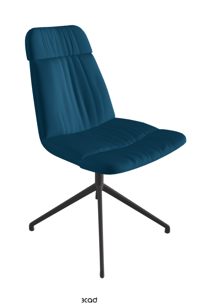 Kelly XL Swivel Dining Chair_Graphite Embossed_Soft Leather:_Capri