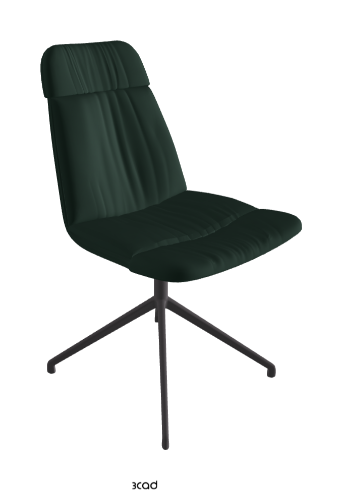 Kelly XL Swivel Dining Chair_Graphite Embossed_Soft Leather:_Sherwood