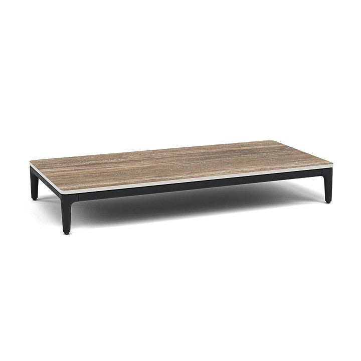 Manutti Zendo Sense Small Rectangular Coffee Table with 96 cm Width, 46 cm Depth & 15 cm Height