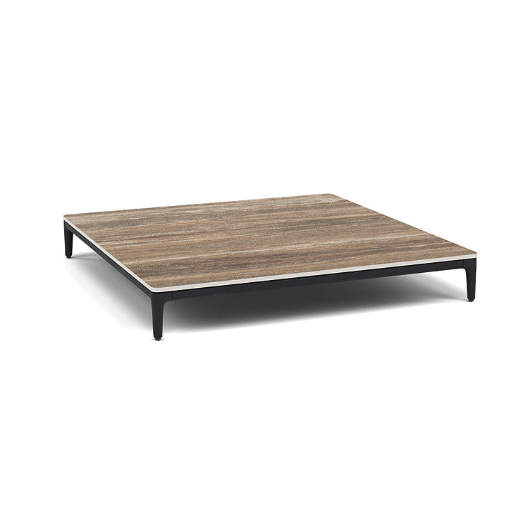 Manutti Zendo Sense Square Coffee Table with 96 cm Width & Depth and 15 cm Height