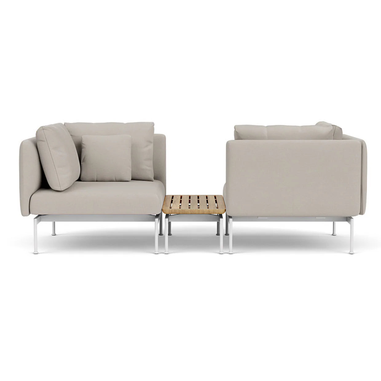 Barlow Tyrie Layout Deep Seating Tete-A-Tete Set