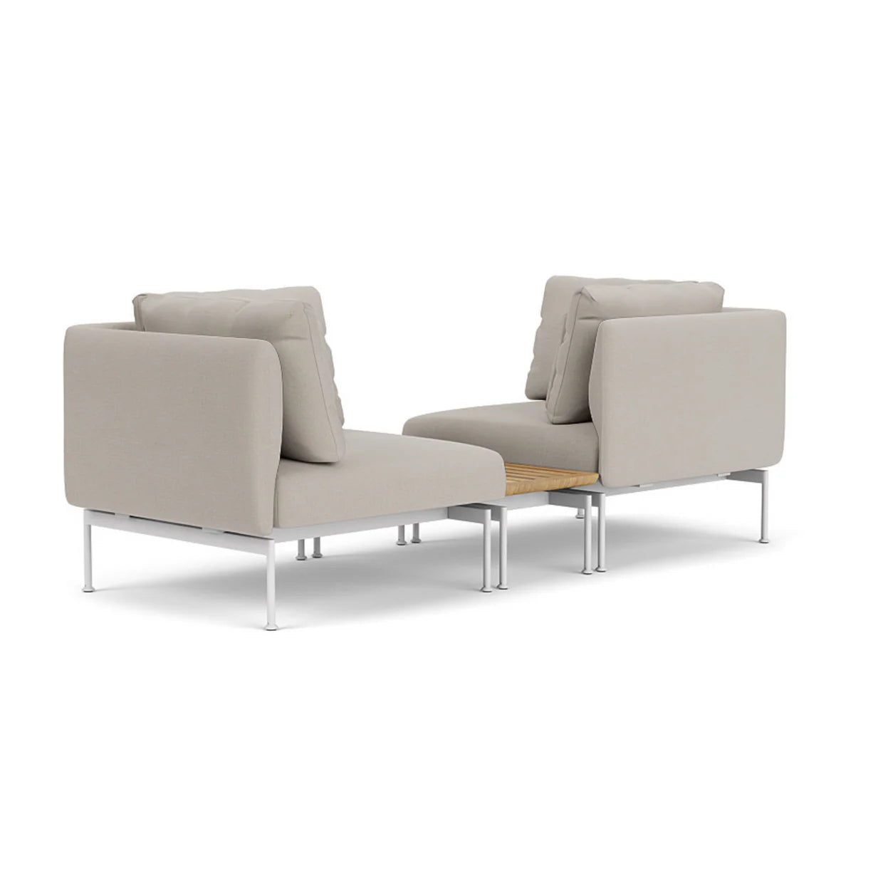 Barlow Tyrie Layout Deep Seating Tete-A-Tete Set