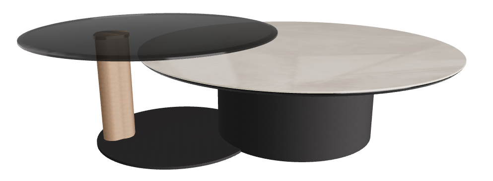 Cattelan Italia ARENA Keramik Bond Coffee Table ø118/187x42h