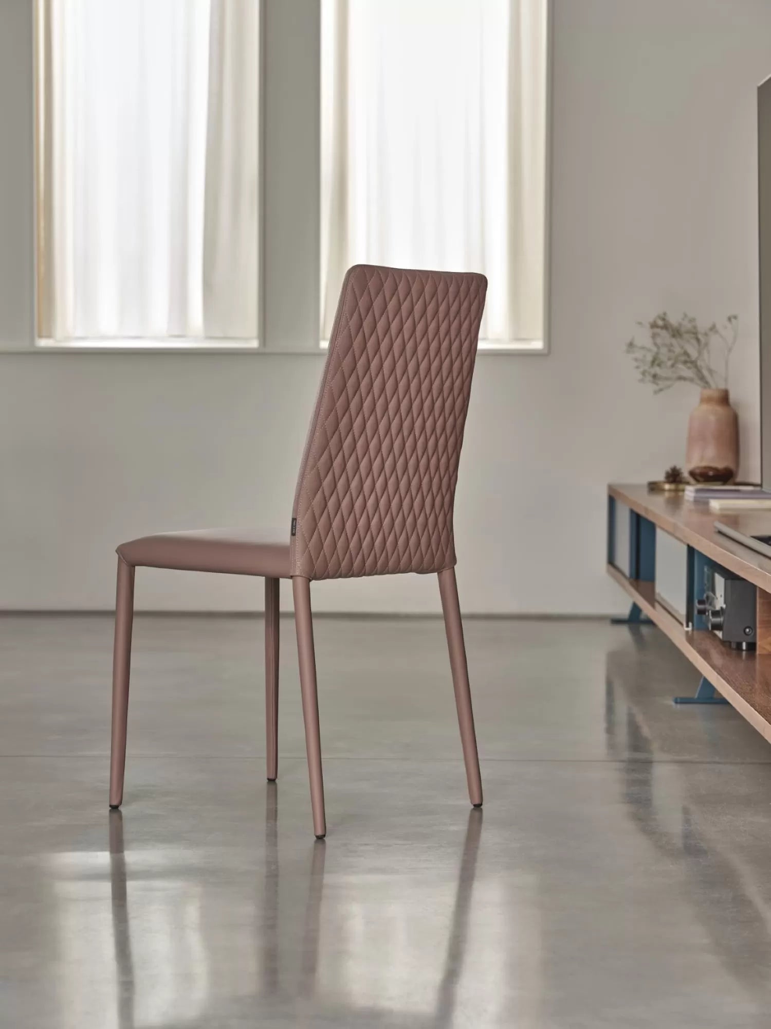 Bontempi Casa Malik Chair With Metal Frame