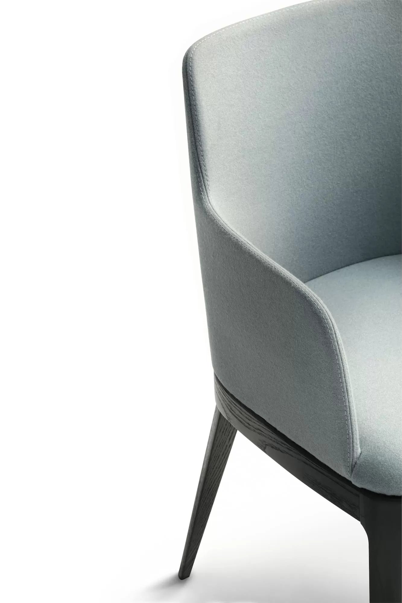 Bontempi Margot Dining Chair With Arms And Wood Legs