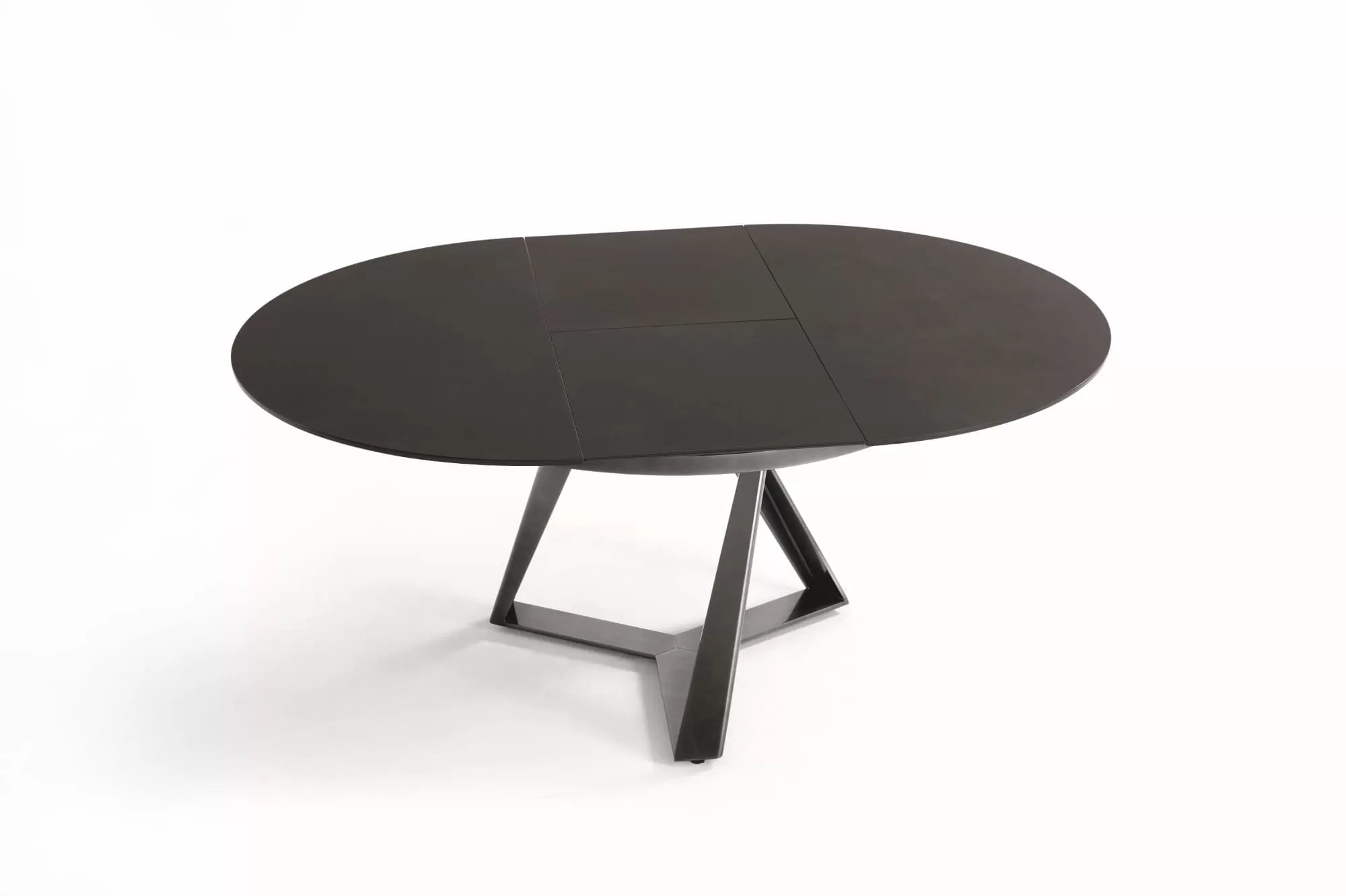 Millennium Round Round Table With Extension And Metal Frame 52 87