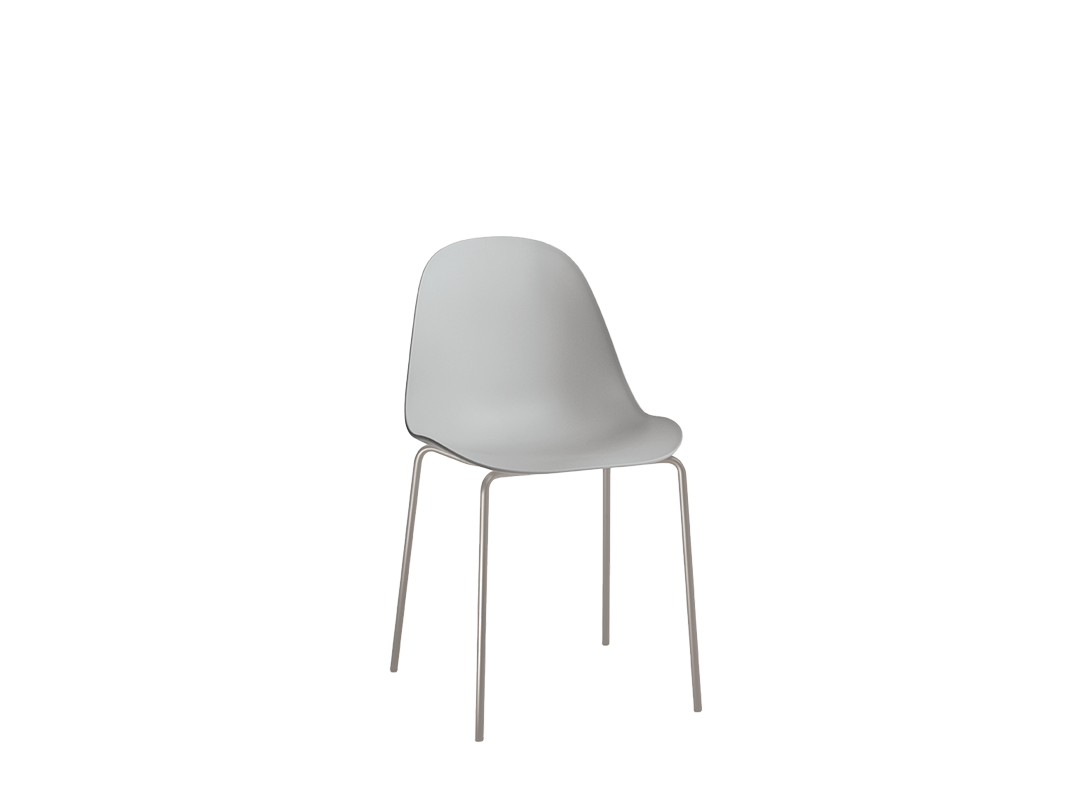 Mood Outdoor Outdoor chair with lacquered metal frame (rounded legs)