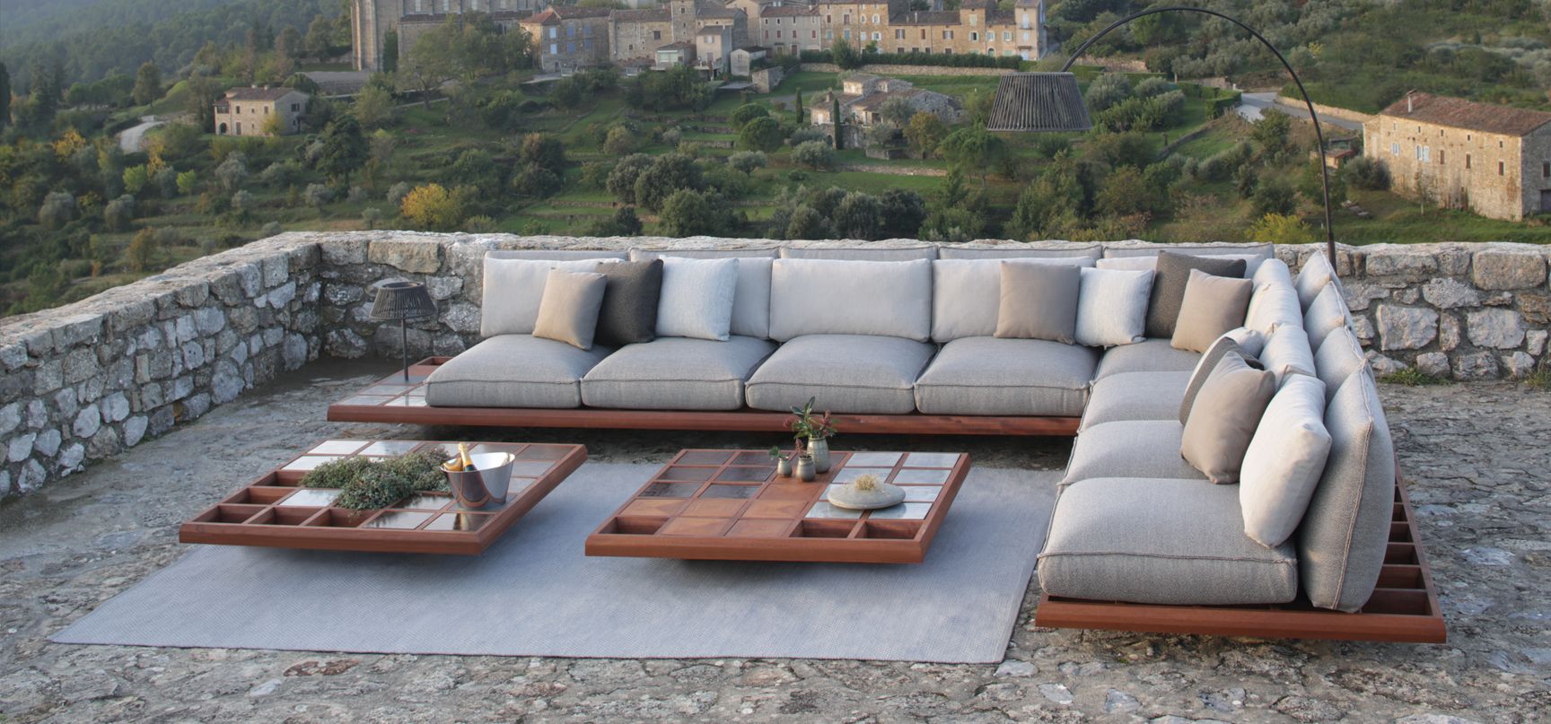 Mozaix Lounge Aluminium Base 100x100 Anthracite