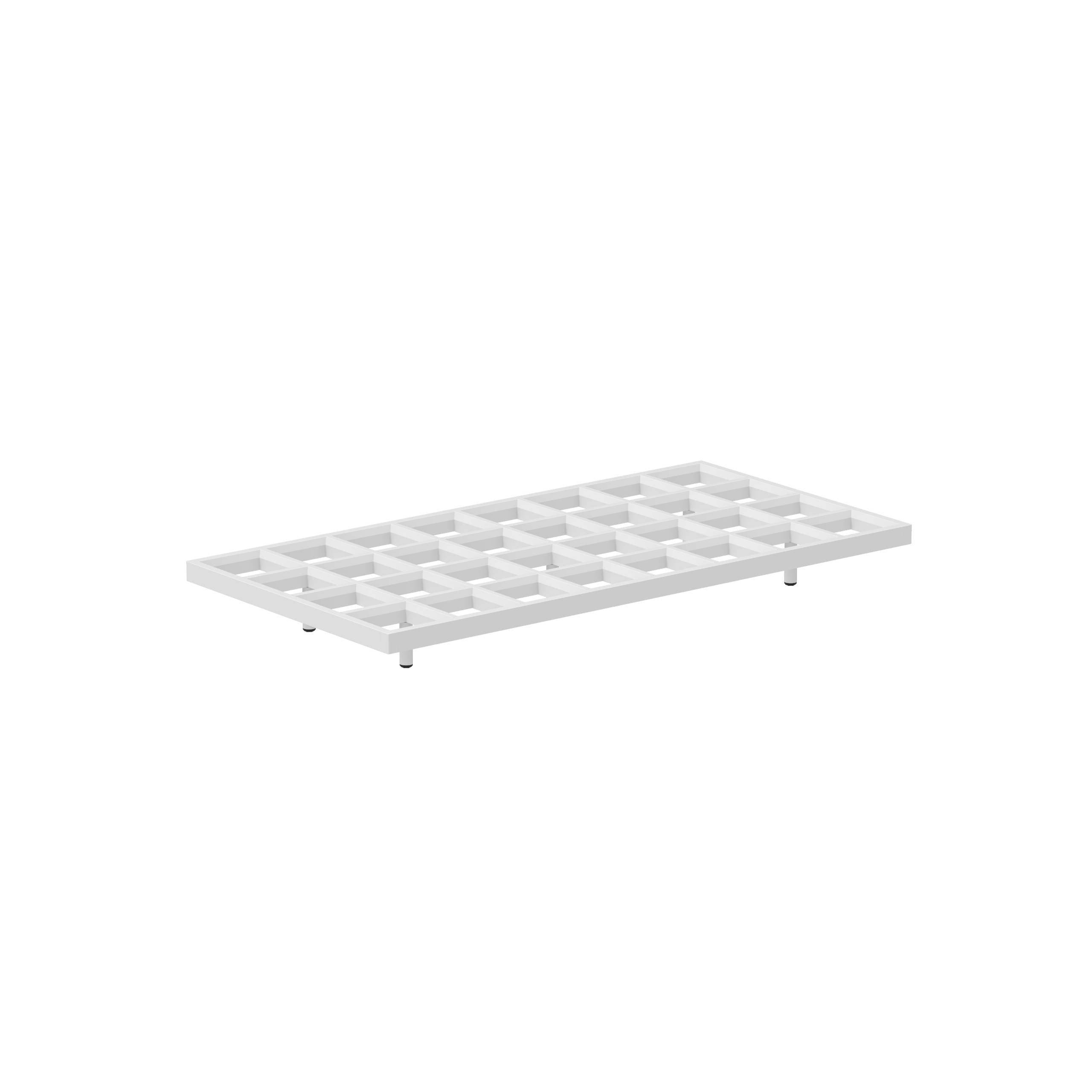 Mozaix Lounge Aluminium Base 195x100 White