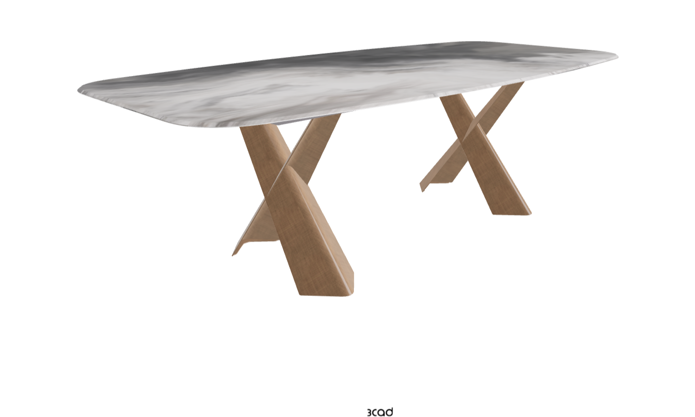 Cattelan Italia Mad Max Crystalart Rectangular & Barrel-Shaped Dining Table