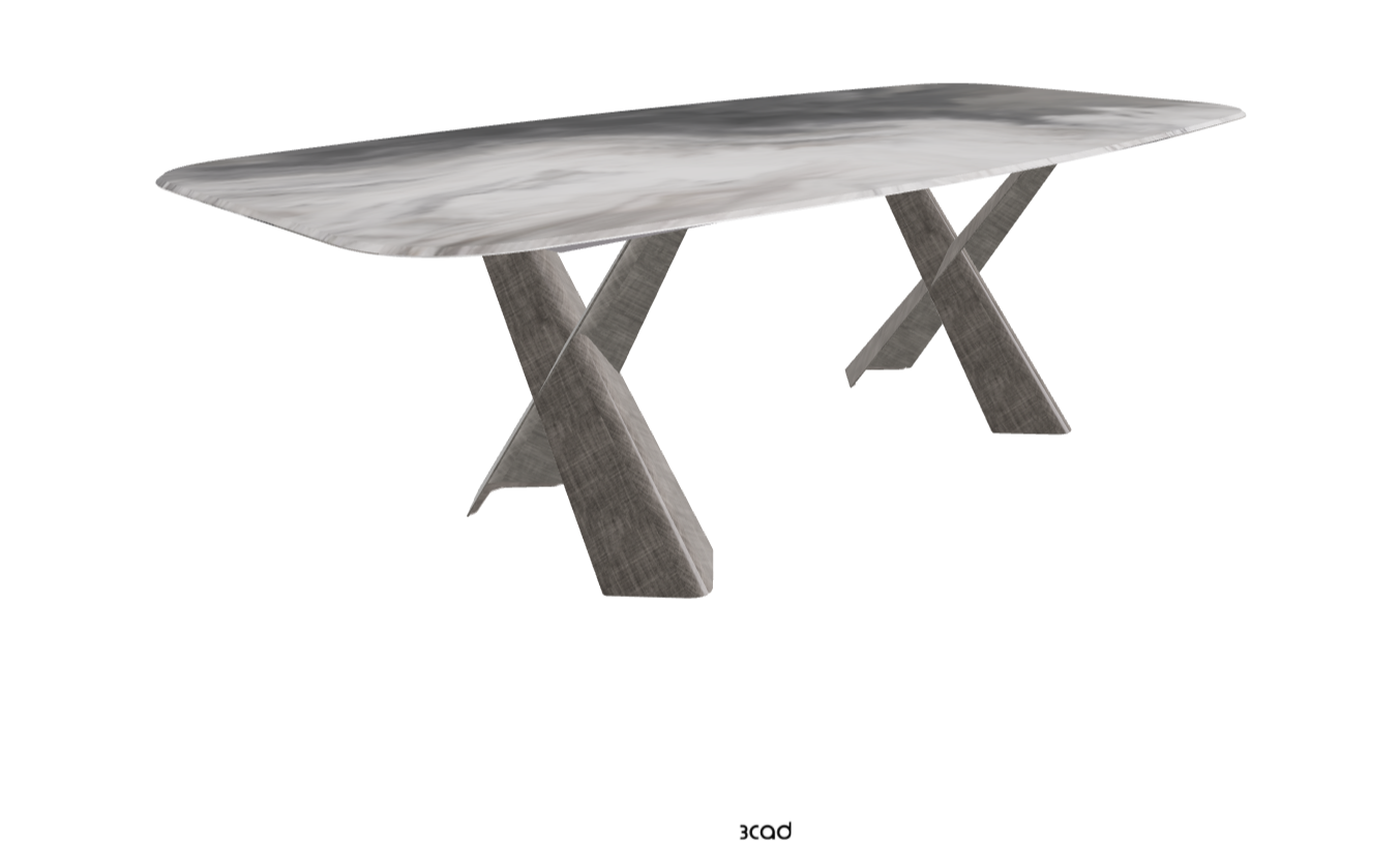Cattelan Italia Mad Max Crystalart Rectangular & Barrel-Shaped Dining Table
