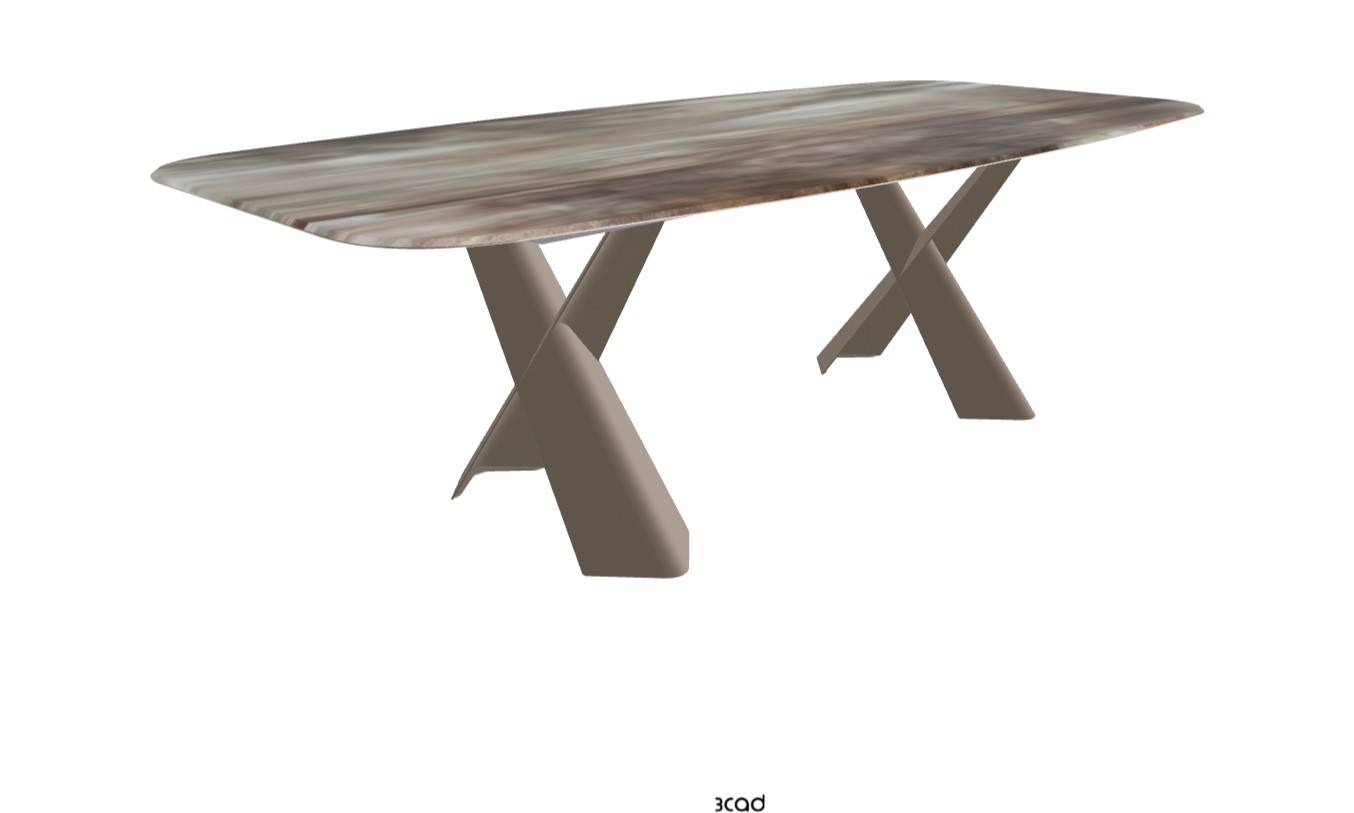 Cattelan Italia Mad Max Crystalart Rectangular & Barrel-Shaped Dining Table