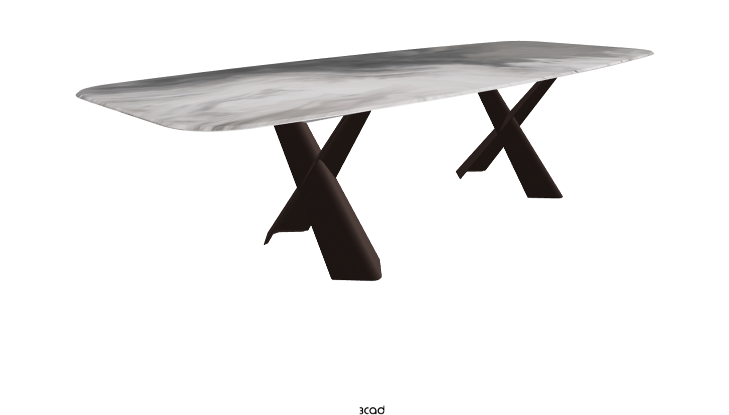 Cattelan Italia Mad Max Crystalart Rectangular & Barrel-Shaped Dining Table