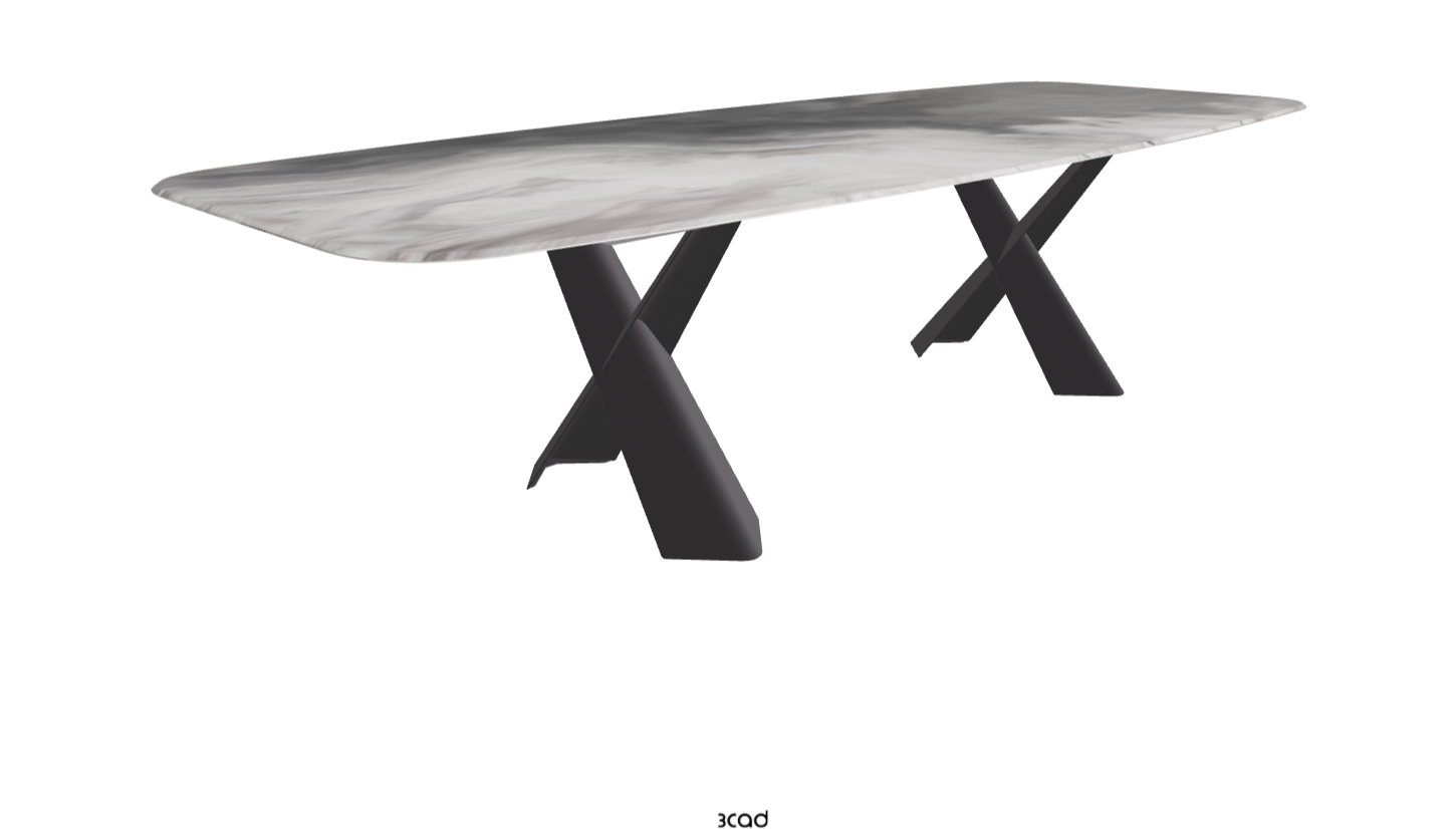 Cattelan Italia Mad Max Crystalart Rectangular & Barrel-Shaped Dining Table