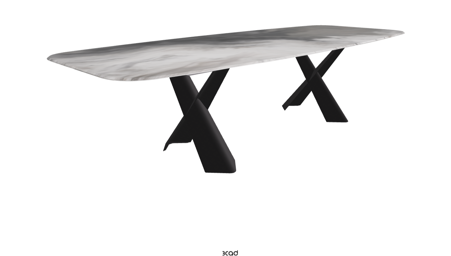 Cattelan Italia Mad Max Crystalart Rectangular & Barrel-Shaped Dining Table