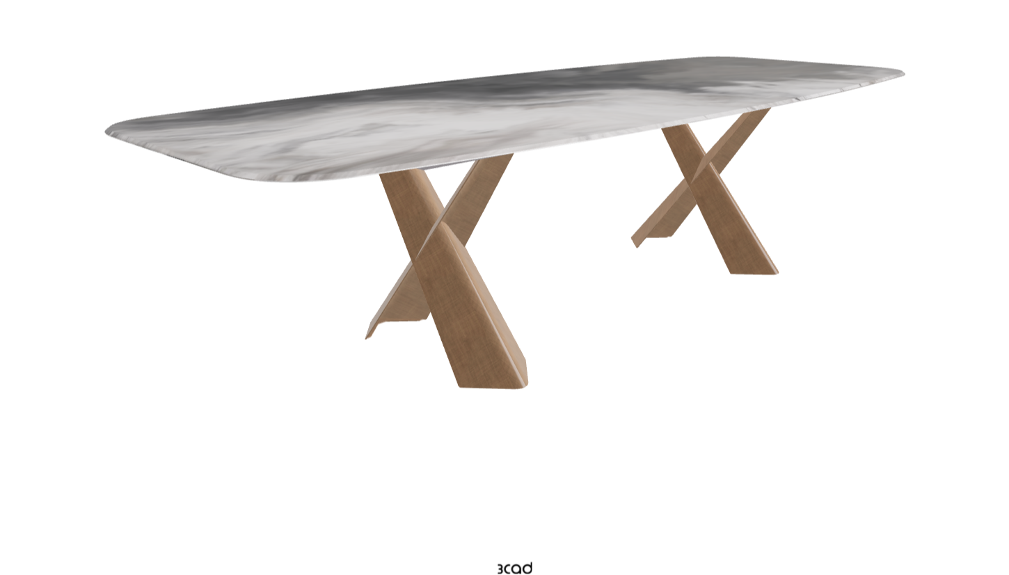 Cattelan Italia Mad Max Crystalart Rectangular & Barrel-Shaped Dining Table