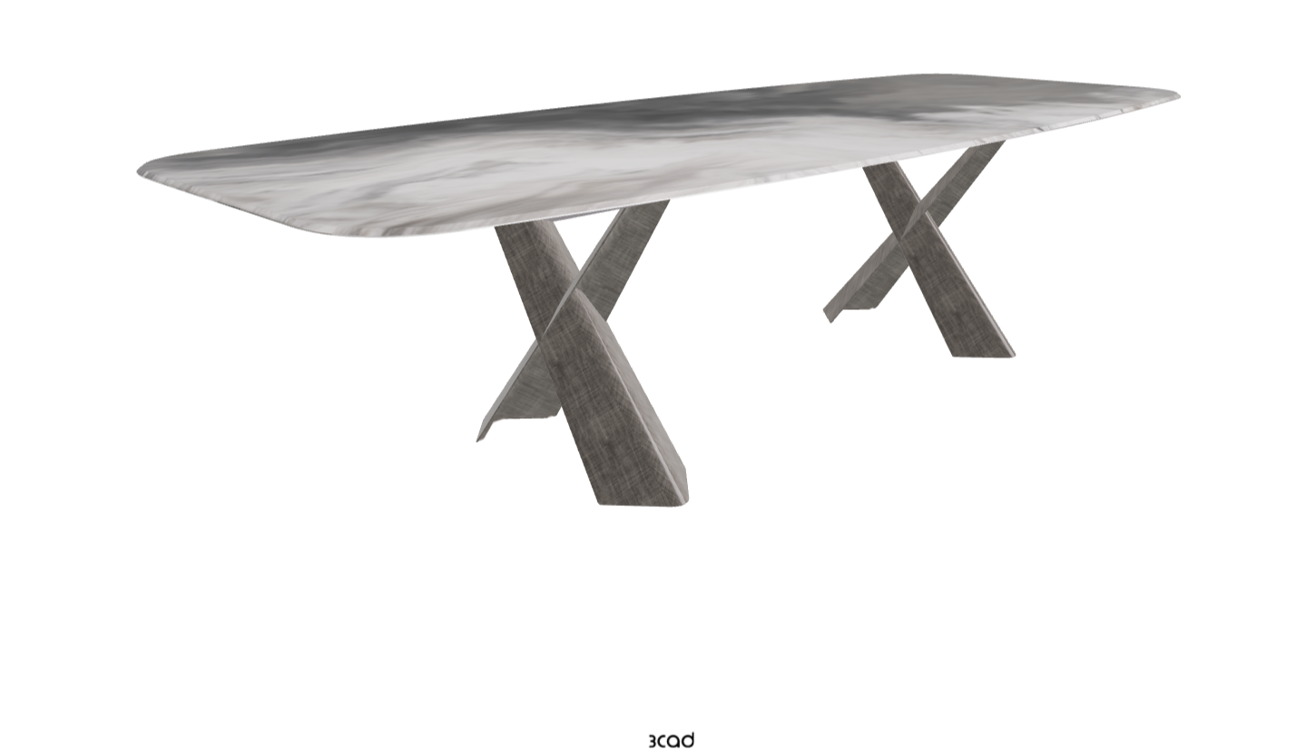 Cattelan Italia Mad Max Crystalart Rectangular & Barrel-Shaped Dining Table